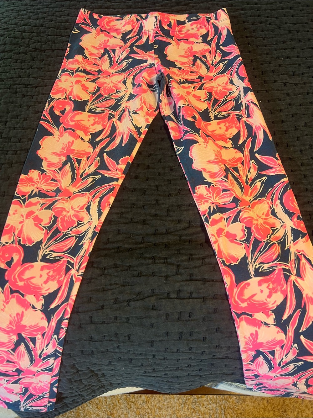 Lilly Pulitzer Girls Maia Leggings - Flamingle- XL